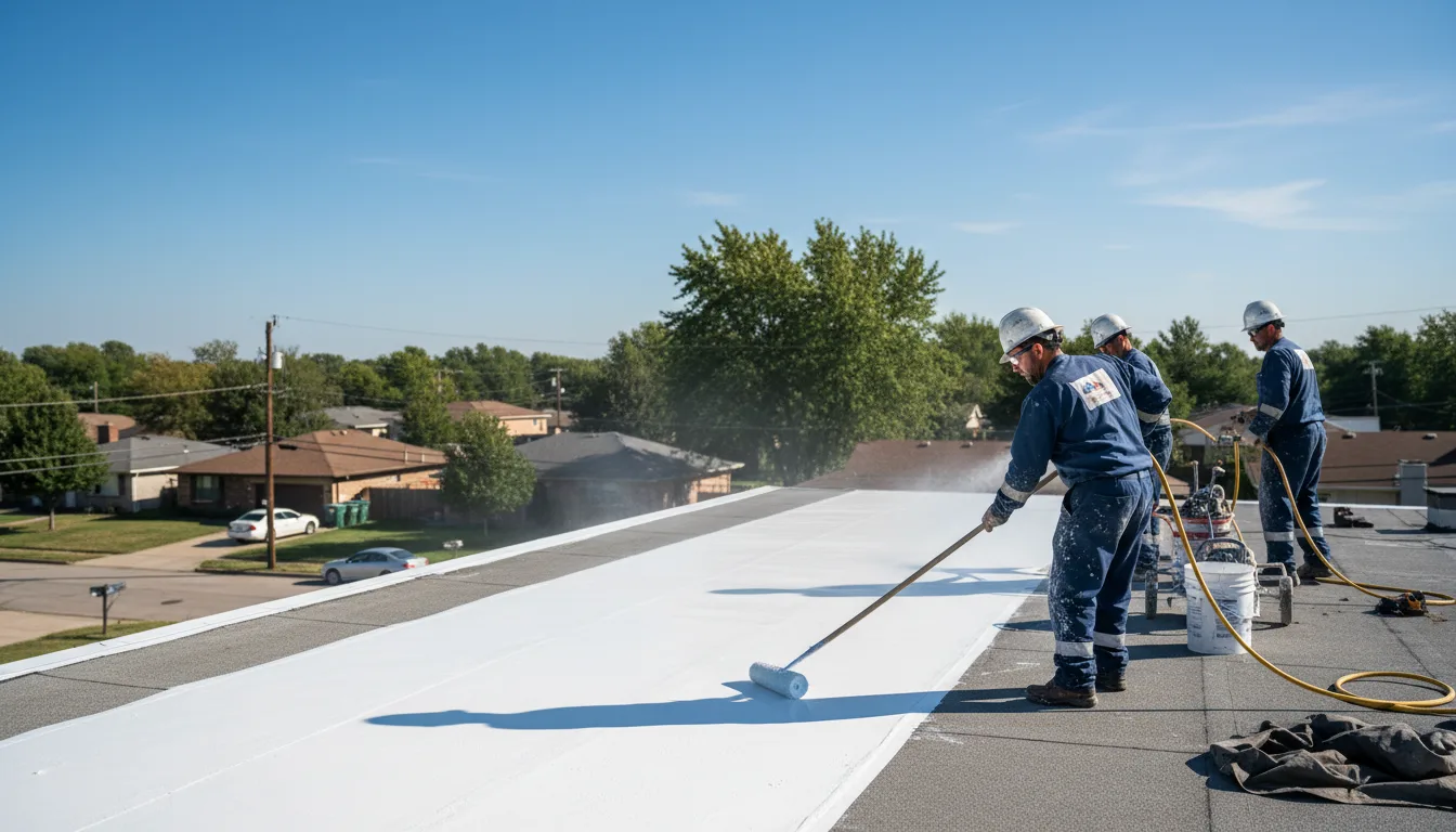 Commercial roof coating in Donnelsville, OH near me